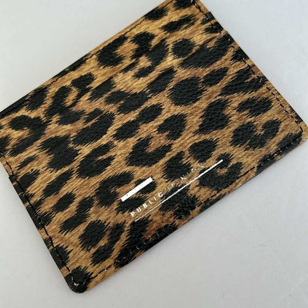 Leopard Print Card Holder